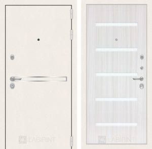 Входная дверь ЛАБИРИНТ Лайн WHITE 01 - Сандал белый Лабиринт Line white 01 сандал белый